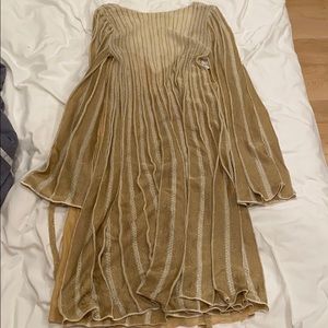 M Missoni metallic knit gold dress